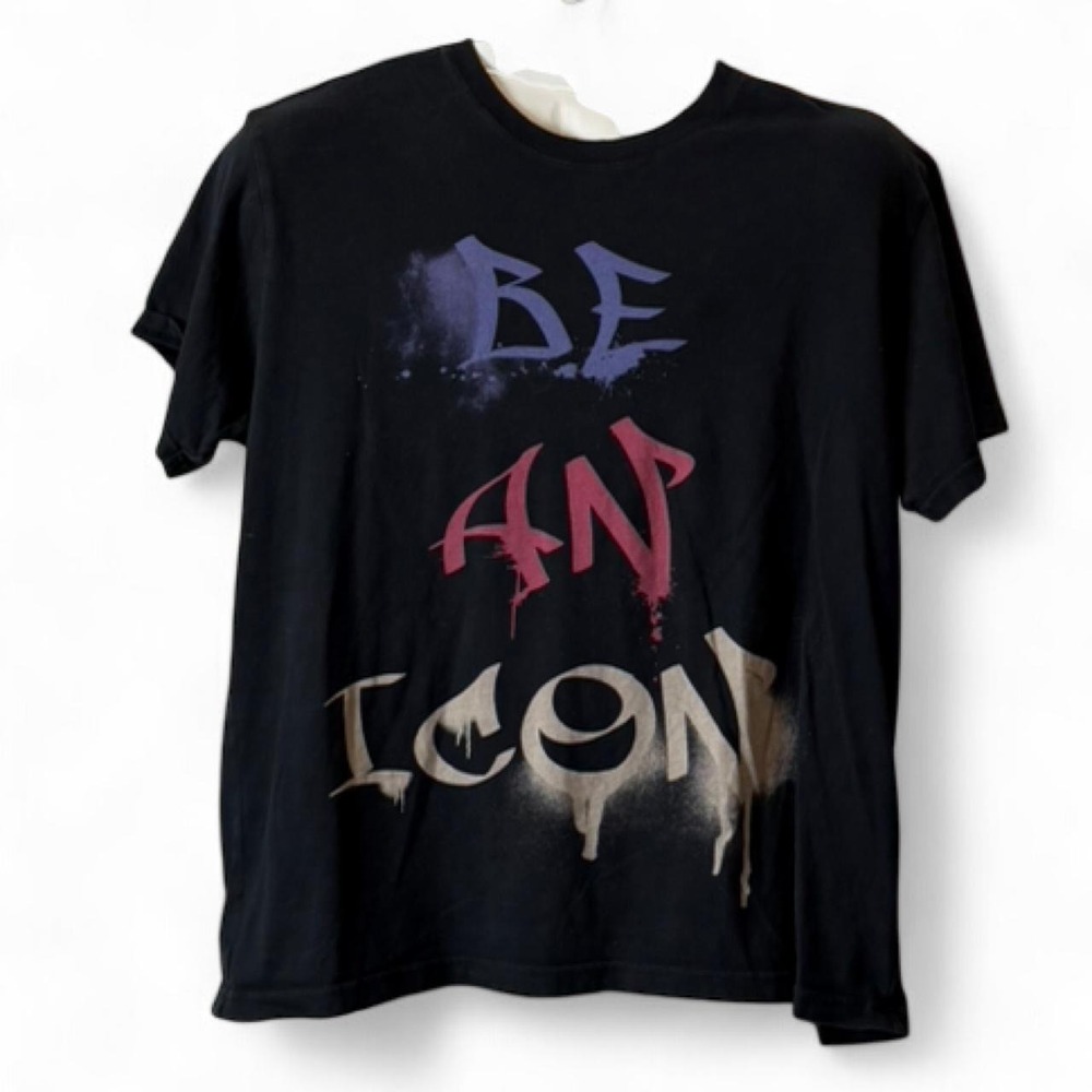 Authentic‎ Icon Black Graphic Tee, Men's Size L